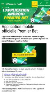 télécharger premier bet apk